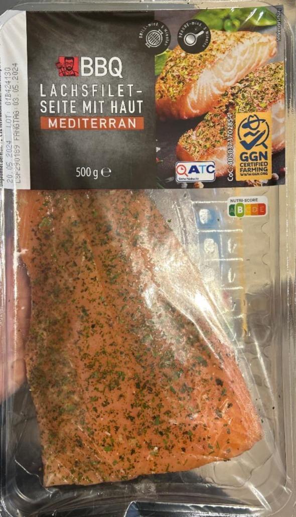 Фото - Lachsfilet-Seite mit Haut mediterran BBQ