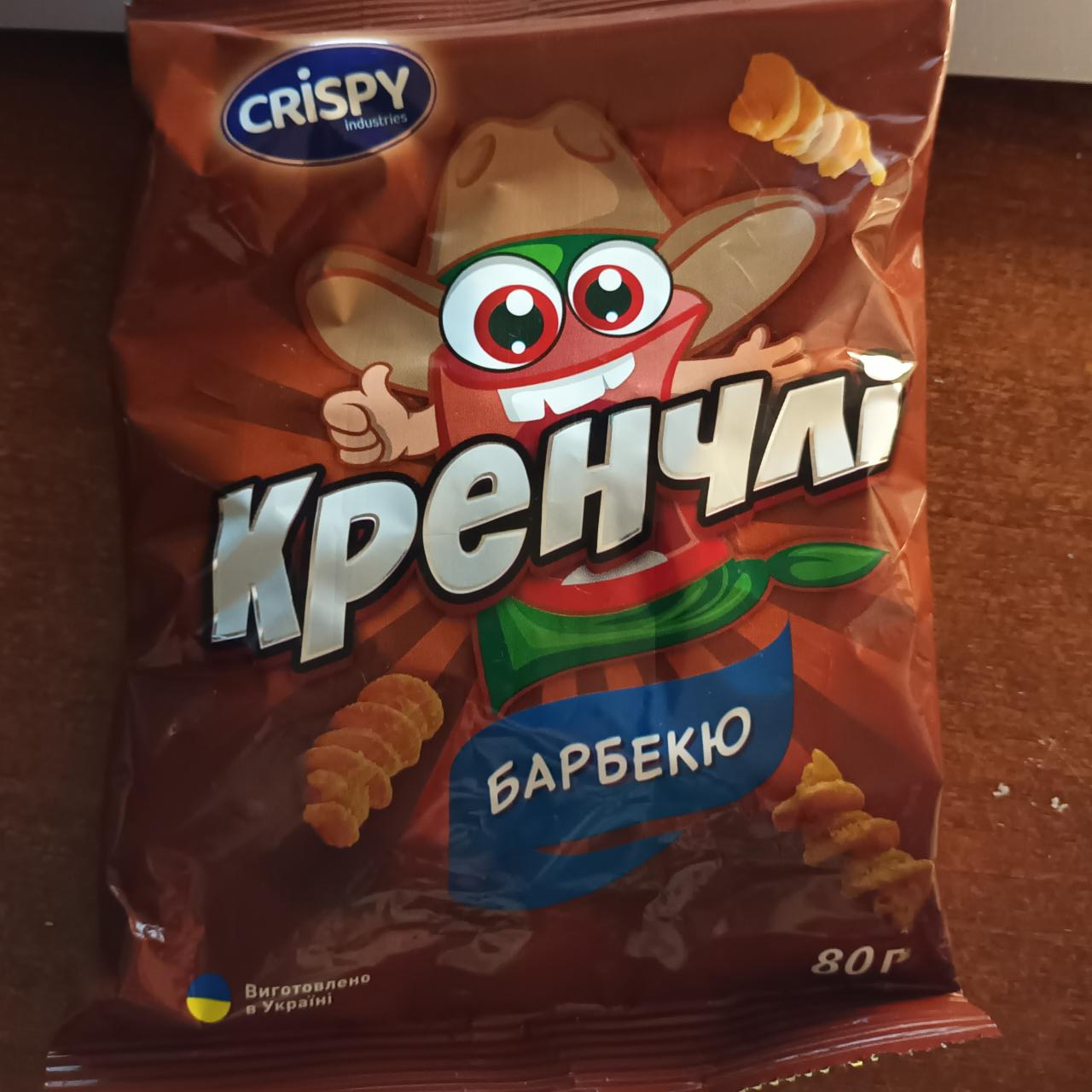 Фото - Снеки пшеничные Кренчли со вкусом барбекю Crispy