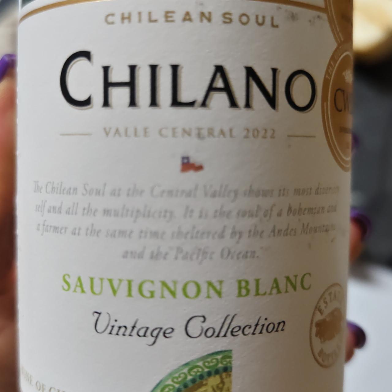 Фото - Вино виноградное натуральное chilano sauvignon blanc Chilano