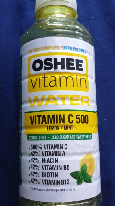 Фото - oshee vitamin water cytryna/mięta