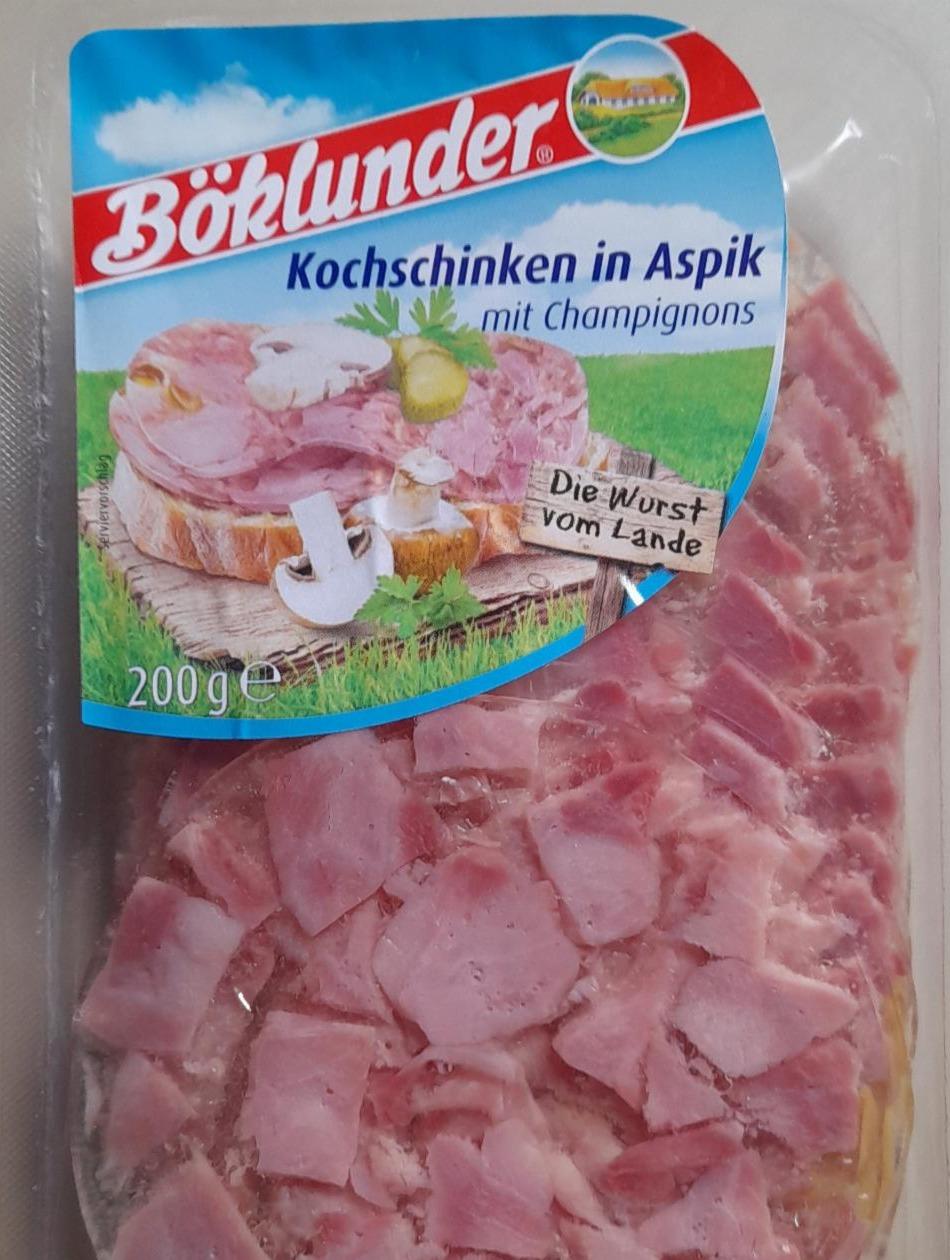 Фото - Kochshinken mit champignons in aspik Böklunder