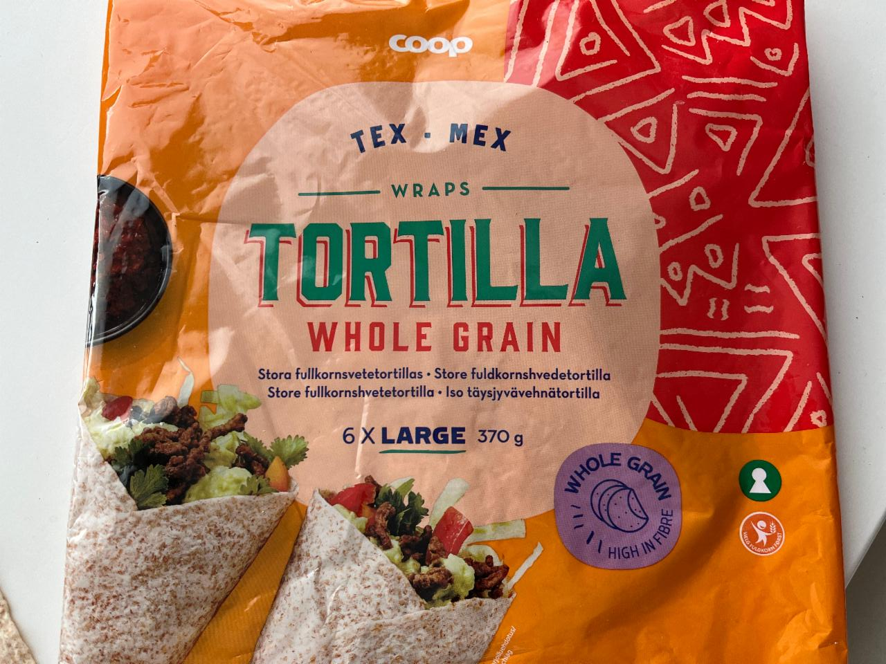 Фото - Tex mex wraps tortilla whole grain Coop