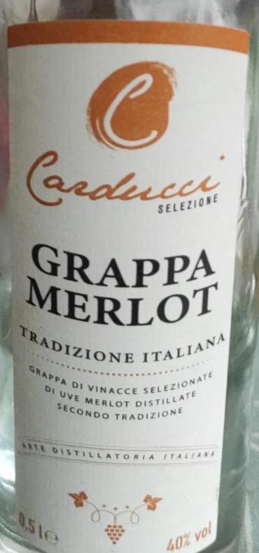 Фото - Grappa merlot Carducci