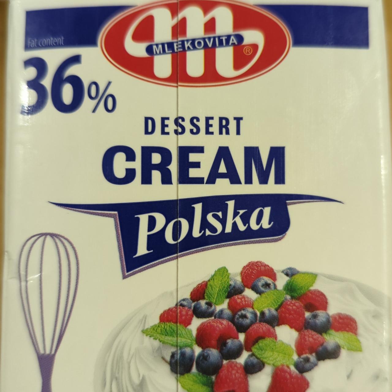 Фото - Dessert cream polska 36% Mlekovita