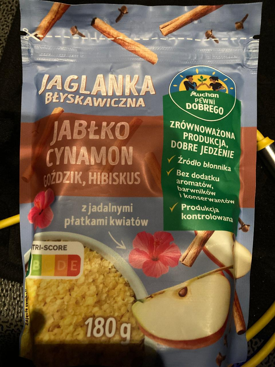 Фото - Jaglanka błyskawiczna jablko cynamon gozdzik, hibiskus Auchan