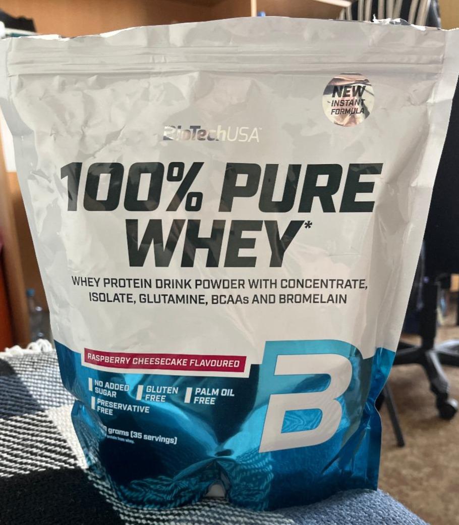 Фото - 100% pure whey raspberry cheesecake BioTechUSA