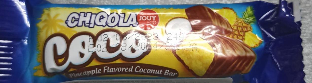 Фото - Chiqola coco pineapple flavored coconut bar Jouy&CO