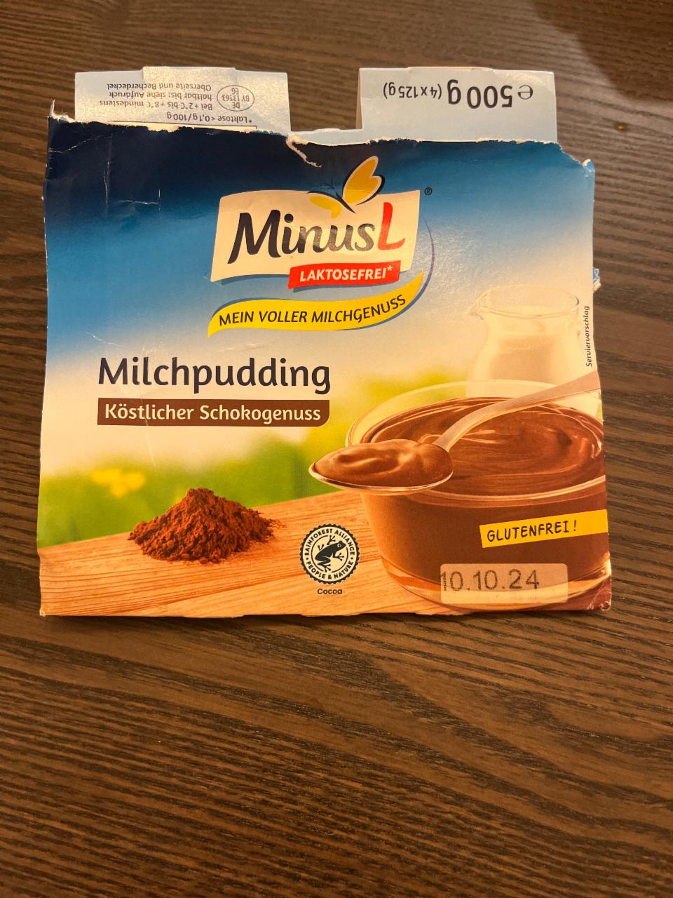 Фото - Milchpudding min Schokolade laktosefrei MinusL