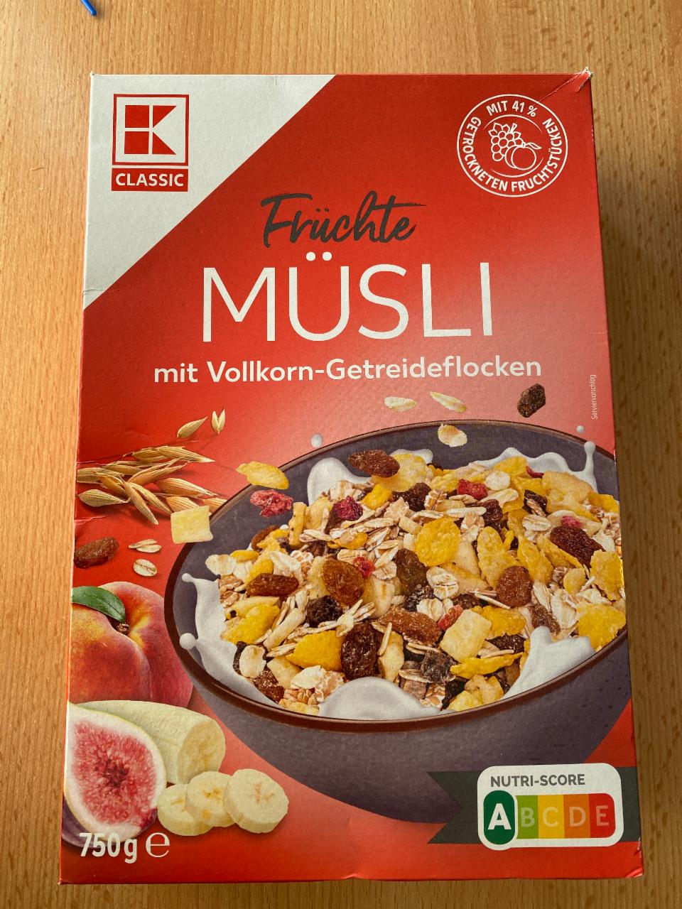 Фото - Früchte Müsli mit Vollkorn-Getreideflocken K Classic