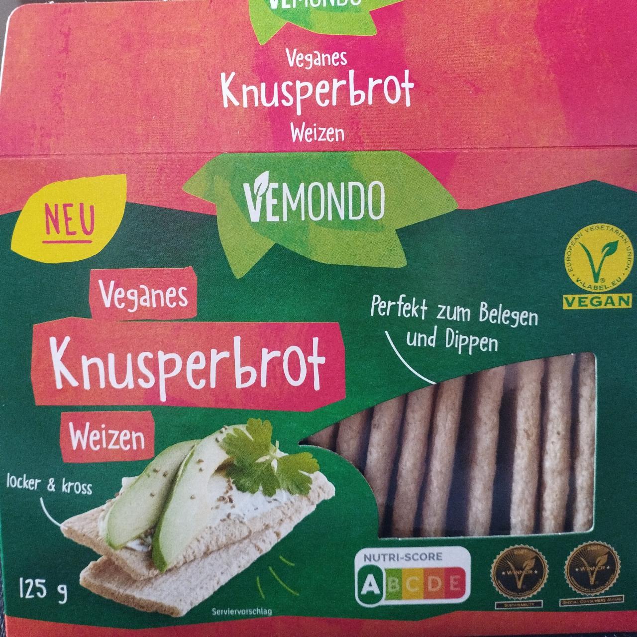 Фото - Веганские хлебцы Veganes knusperbrot weizen Vemondo