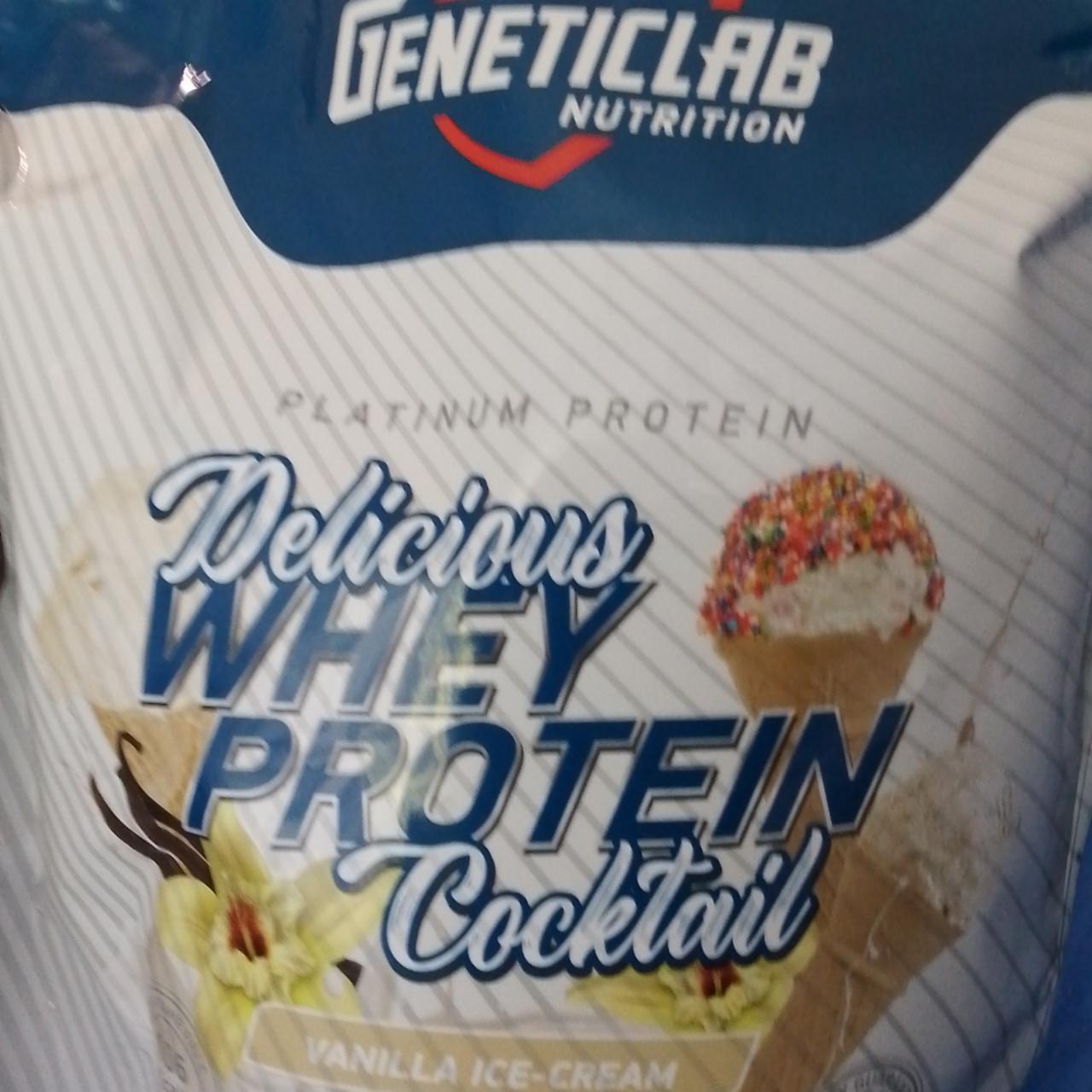 Фото - Протеиновый коктель Delicious whey protein cockrail Geneticlab nutrition