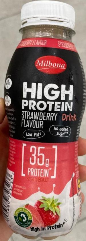 Фото - High protein drink strawberry flavour Milbona