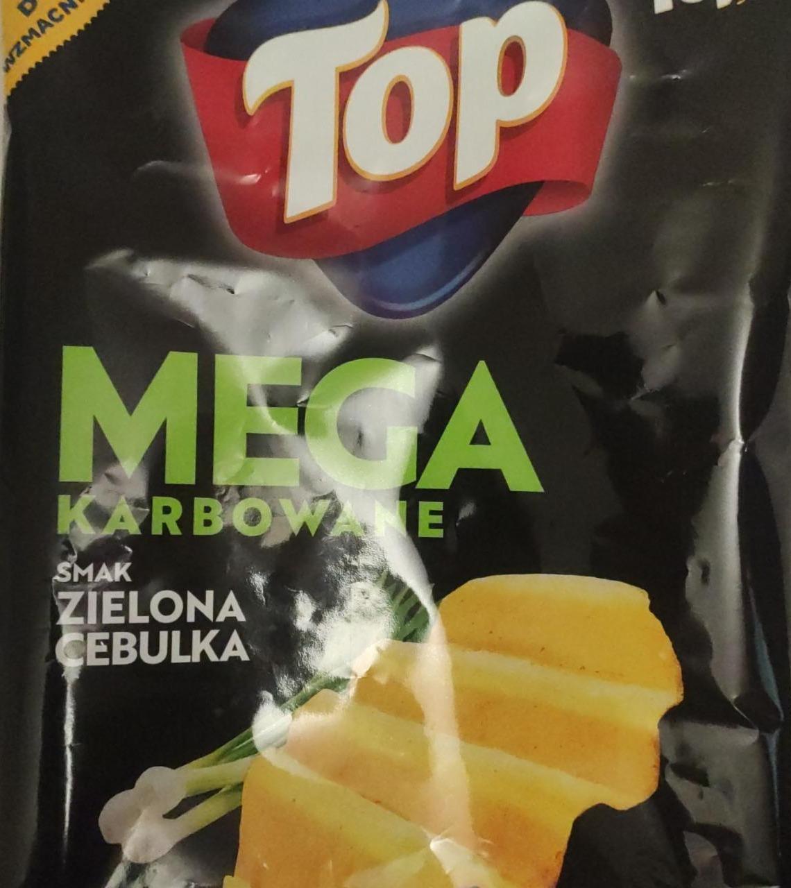 Фото - Chipsy mega karbowane smak zielona cebulka Top