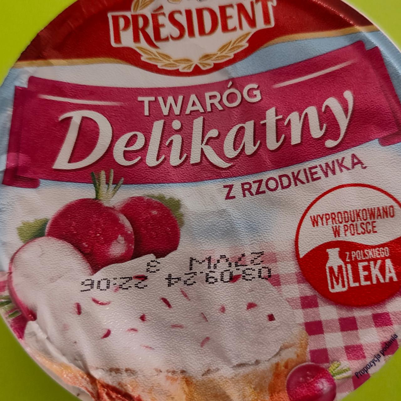 Фото - Twaróg delikatny z rzodkiewką Président