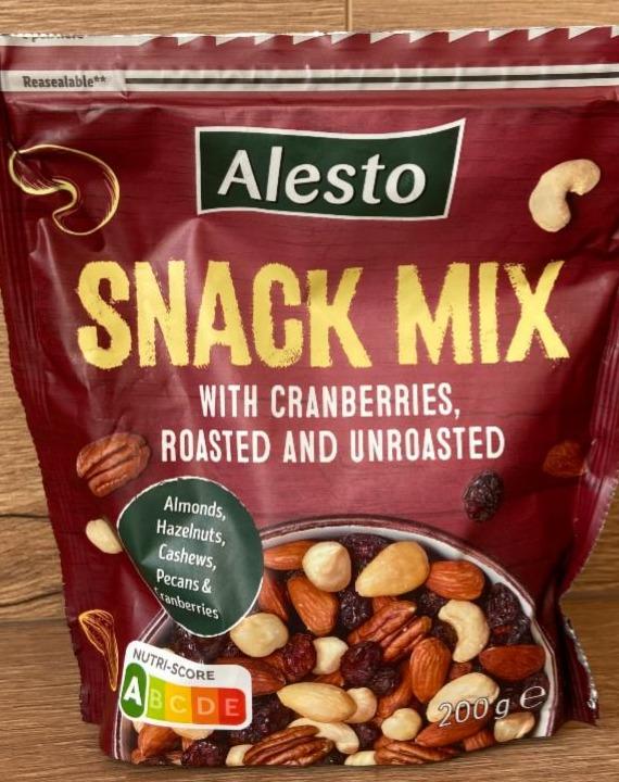 Фото - Snack mix with cranberries roasted Alesto