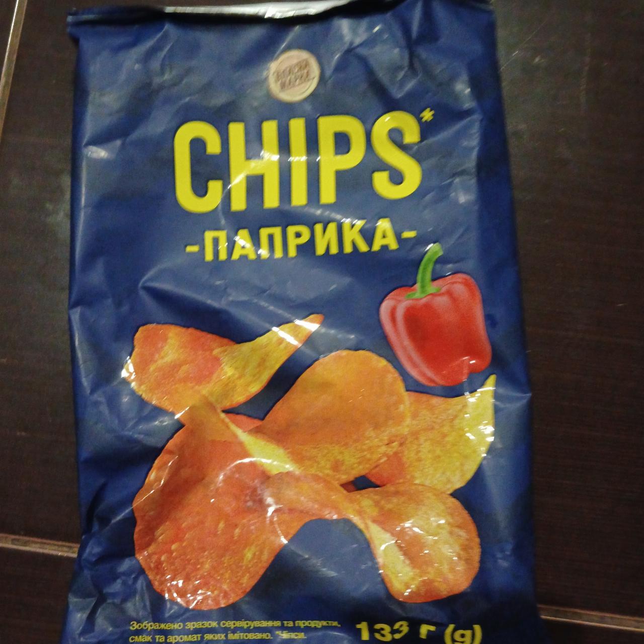 Фото - Чипсы Chips паприка Власна марка