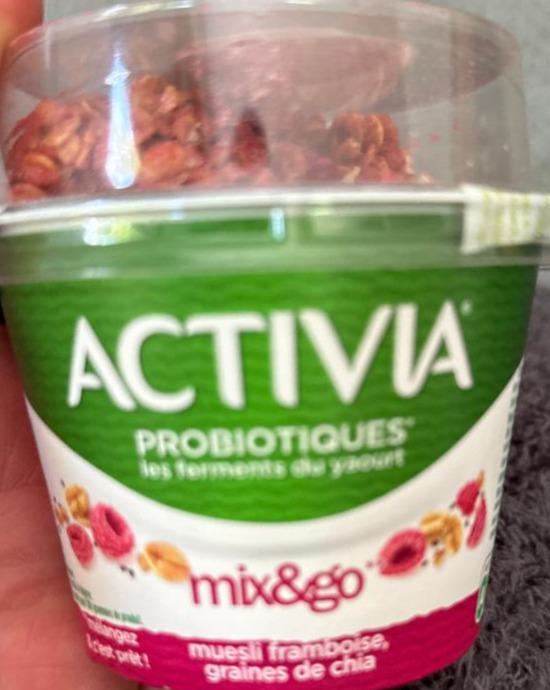 Фото - Yaourt muesli framboise et graine de chia Activia