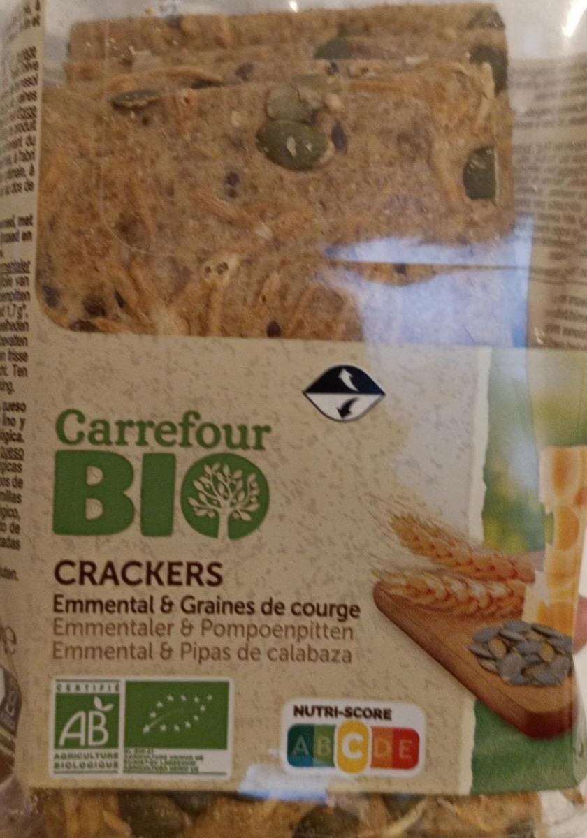 Фото - Crackers emmental&graines de courge Carrefour Bio