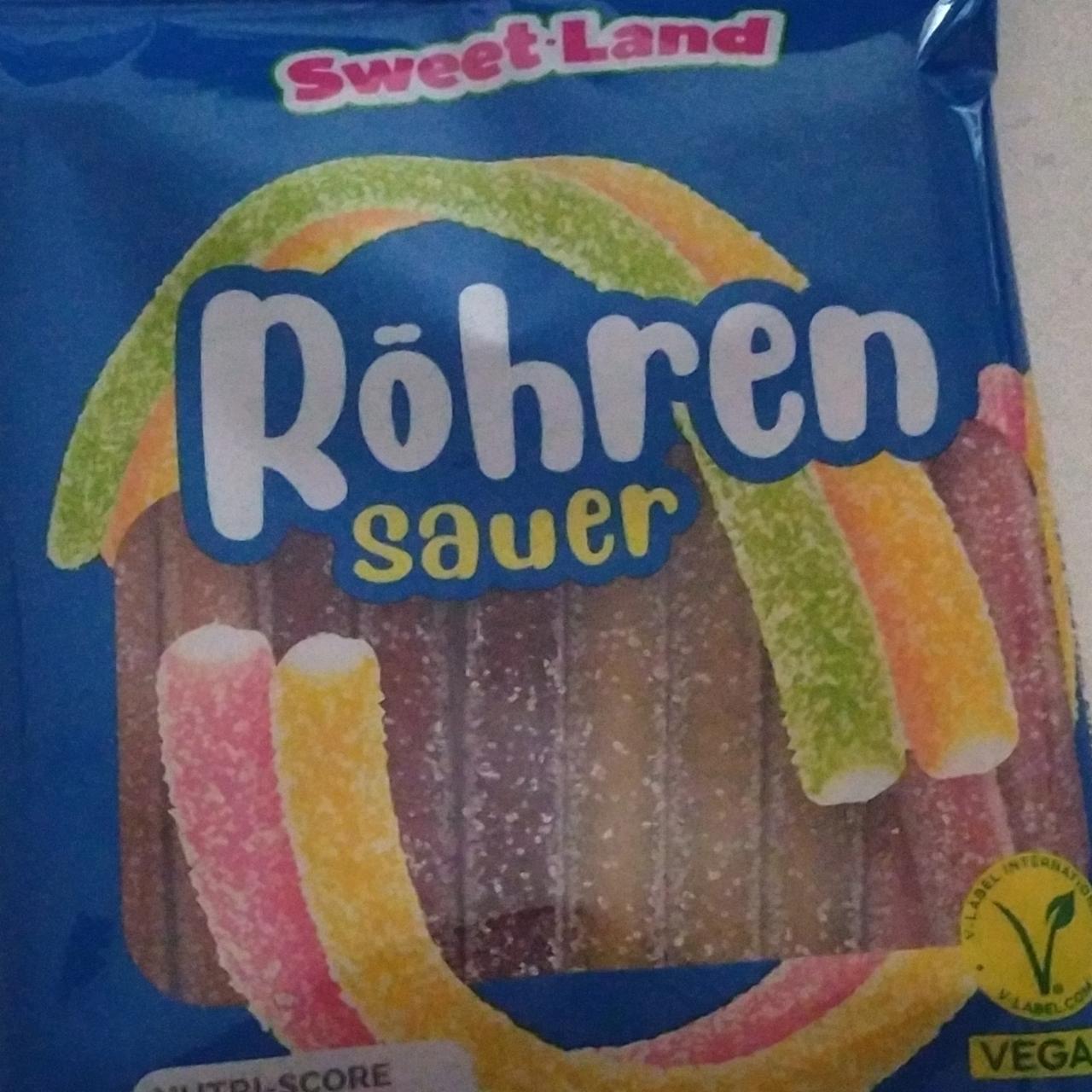 Фото - Gefuellte Gummibonbons Röhrer sauer Sweet Land