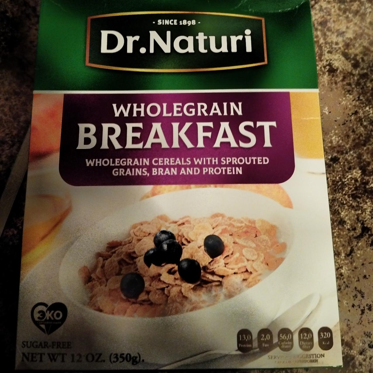 Фото - Whole Grain Breakfast with Sprouted Wheat grains, bran and protein Dr. Naturi