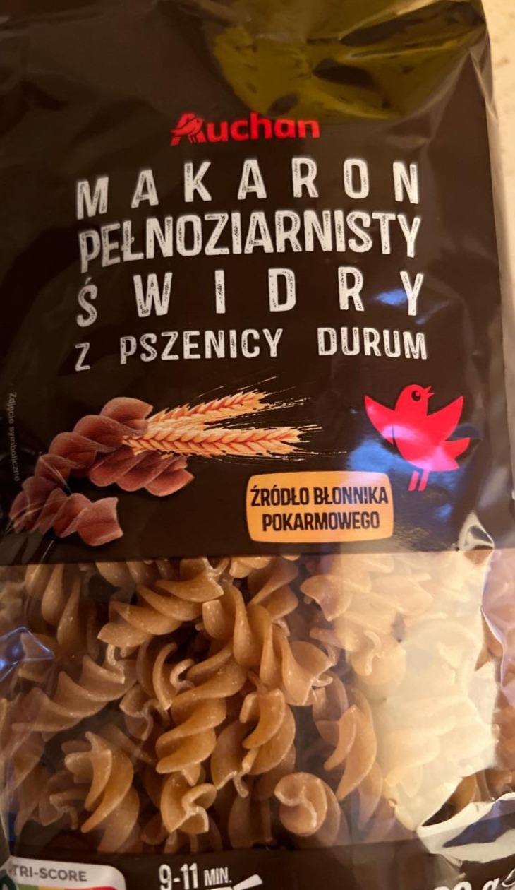 Фото - Makaron pełnoziarnisty świdry z pszenicy durum Auchan