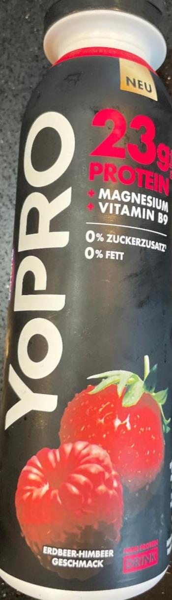 Фото - Yopro erdbeer himbeer drink Danone