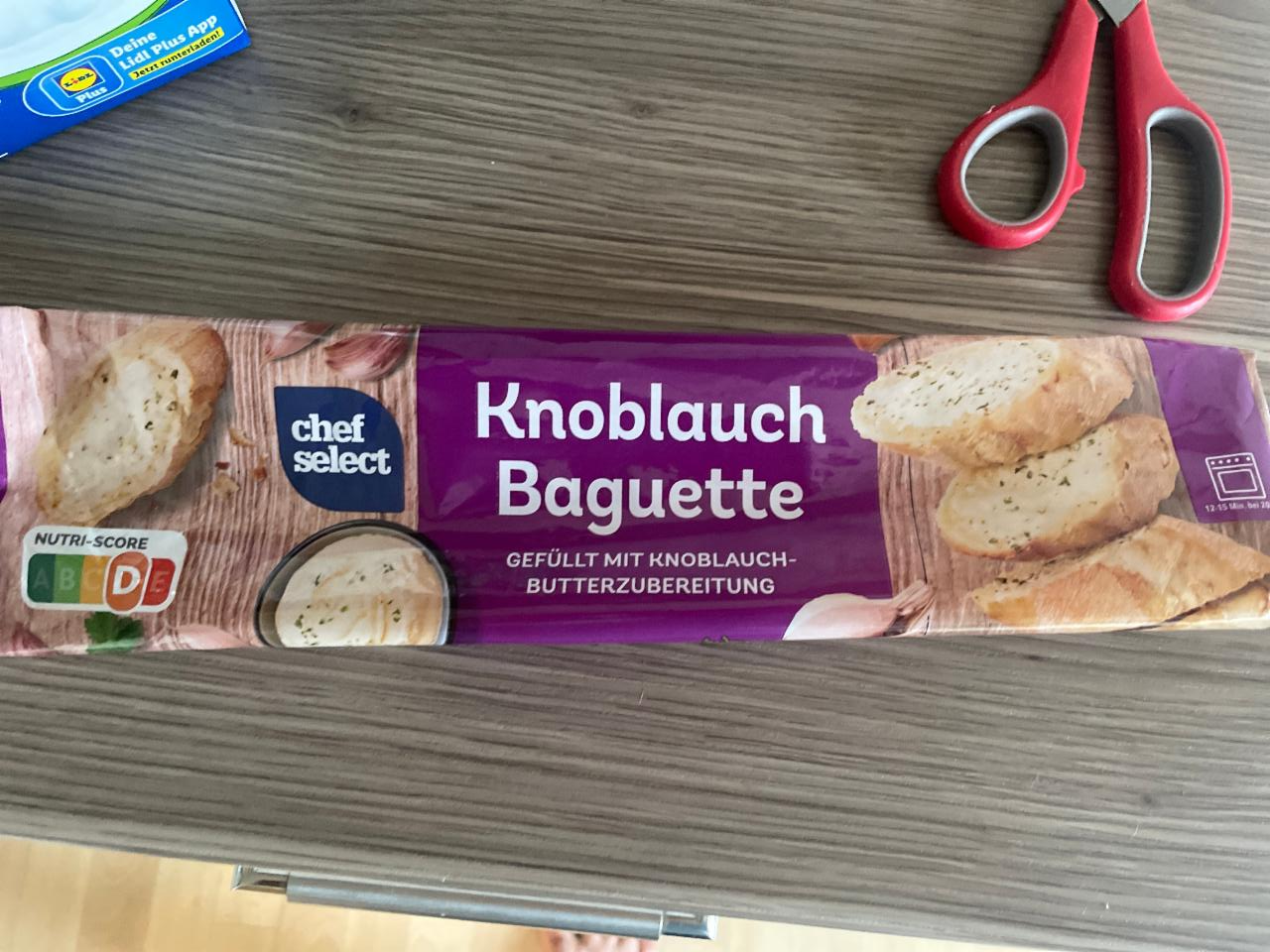 Baguette калорийность, Knolauch Select - пищевая ⋙ ценность Chef