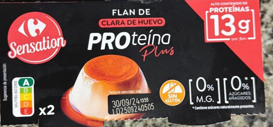 Фото - Flan de clara de huevo proteina plus Carrefour Sensation