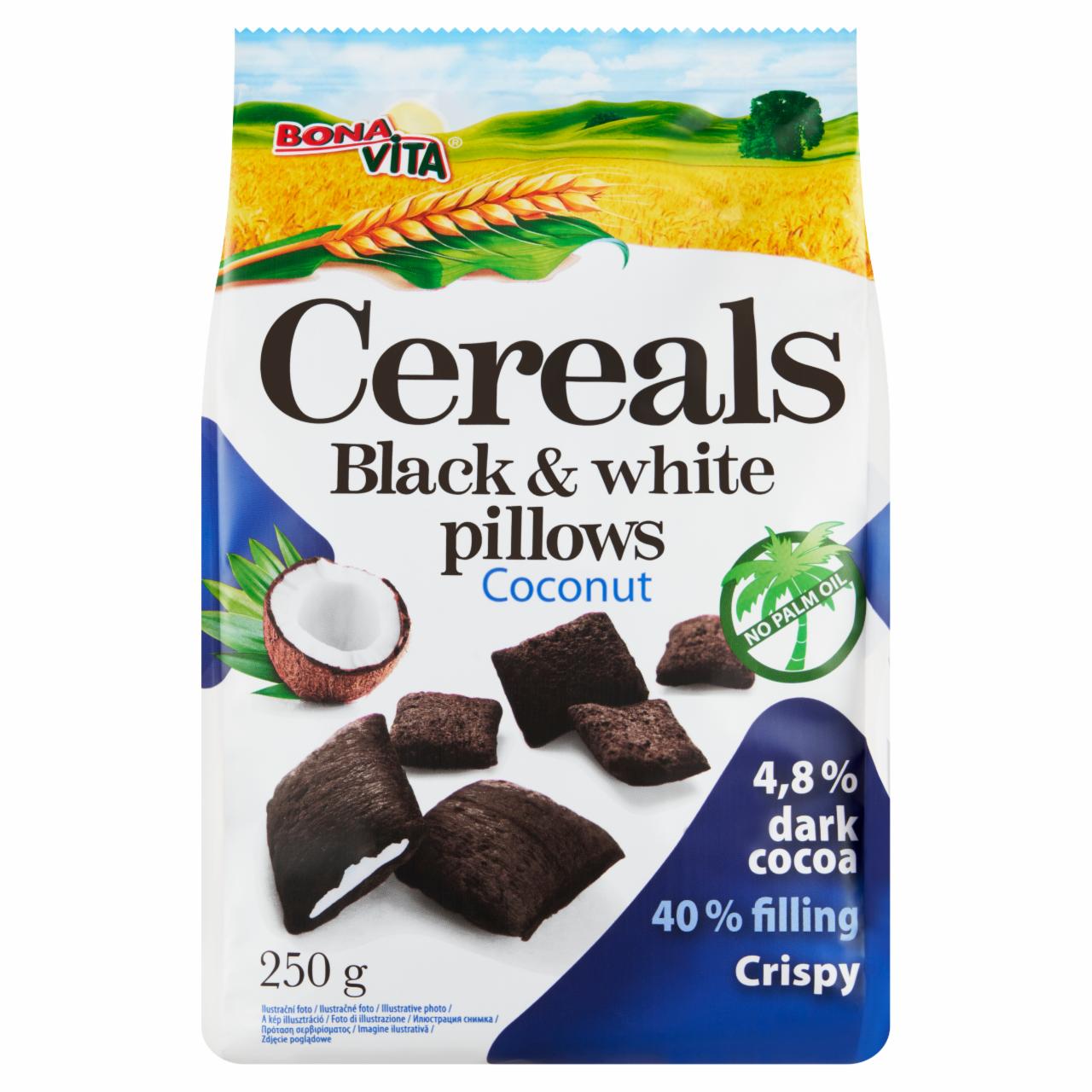 Фото - Cereals black&white pillows coconut Bonavita