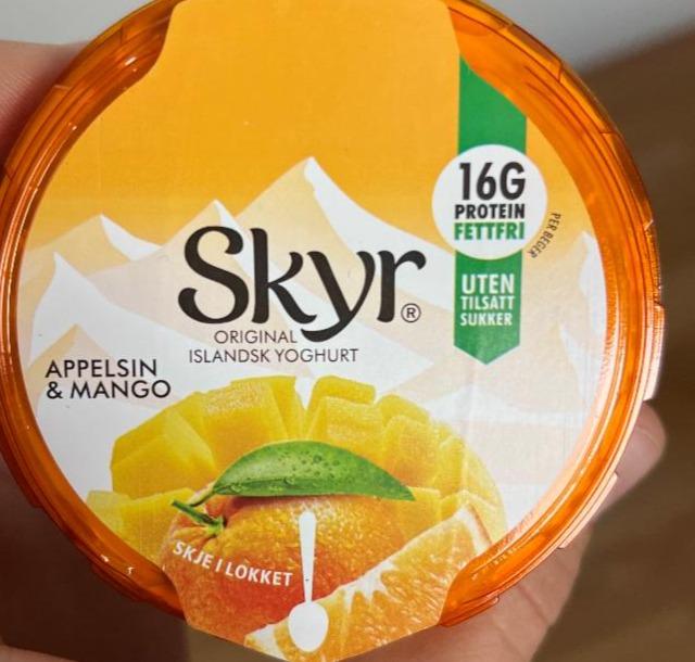 Фото - Original islandsk yoghurt appelsin & mango Skyr