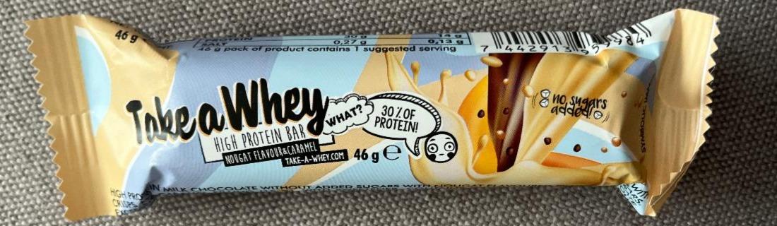 Фото - High protein bar Peanuts&Caramel Take a Whey