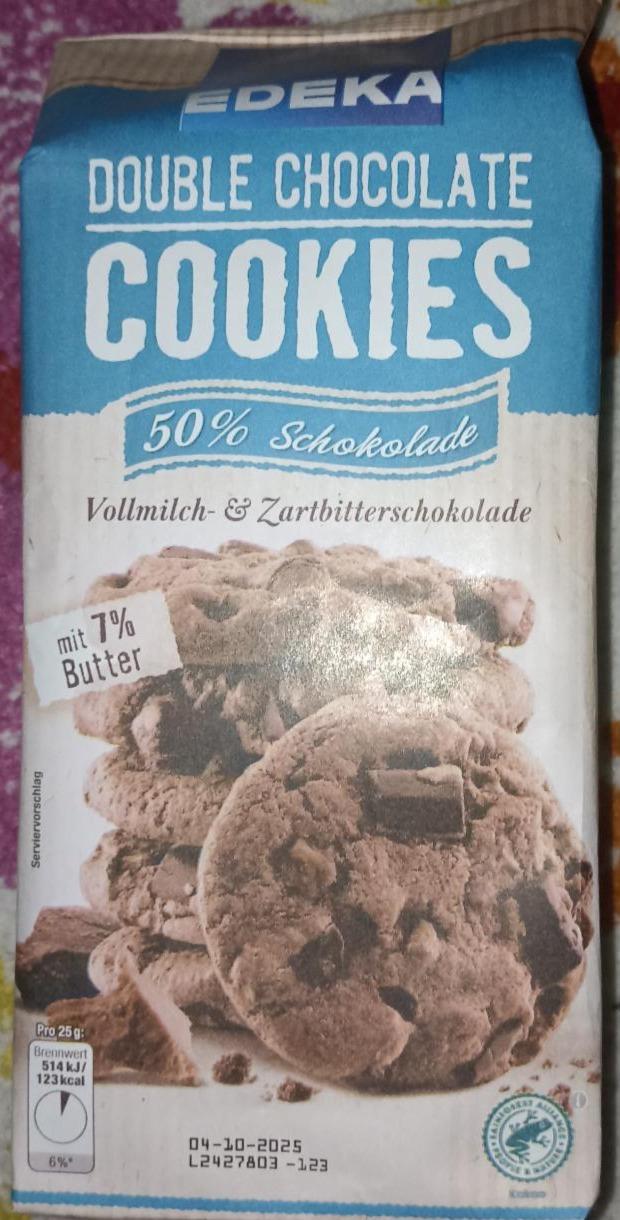 Фото - Double chocolate cookies vollmilch&zartbitterschokolade Edeka