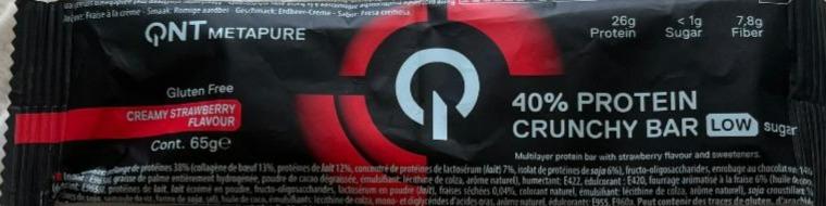 Фото - QNT Metapure protein bar strawberry 