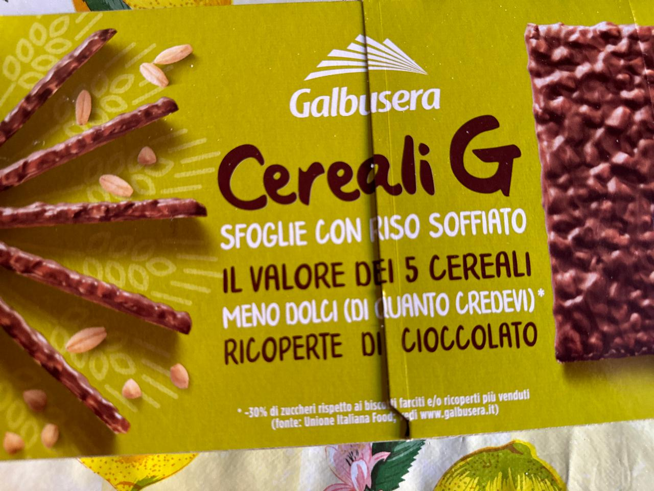 Фото - Cereali G sfoglie con riso soffiato Galbusera