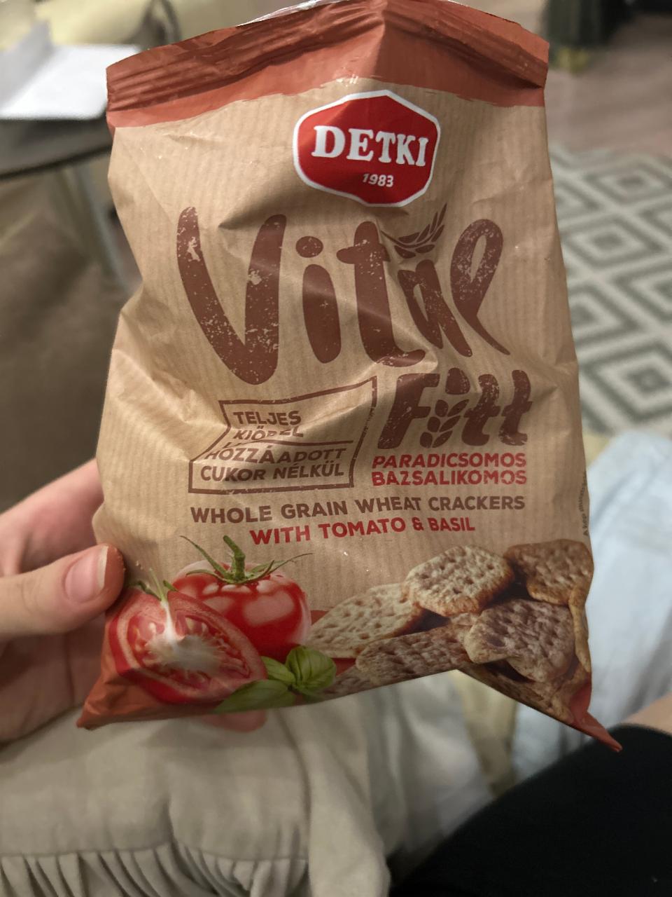 Фото - Whole Grain wheat crackers with Tomato&Basil Vital Fitt Detki