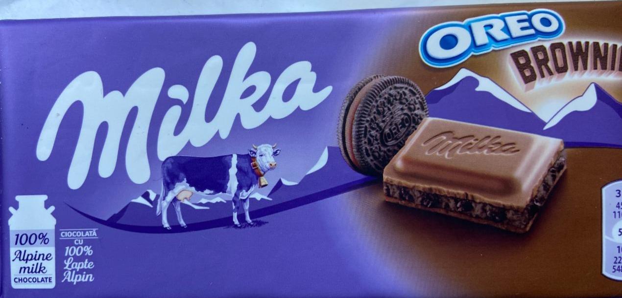 Фото - Молочный шоколад Oreo Brownie Milka