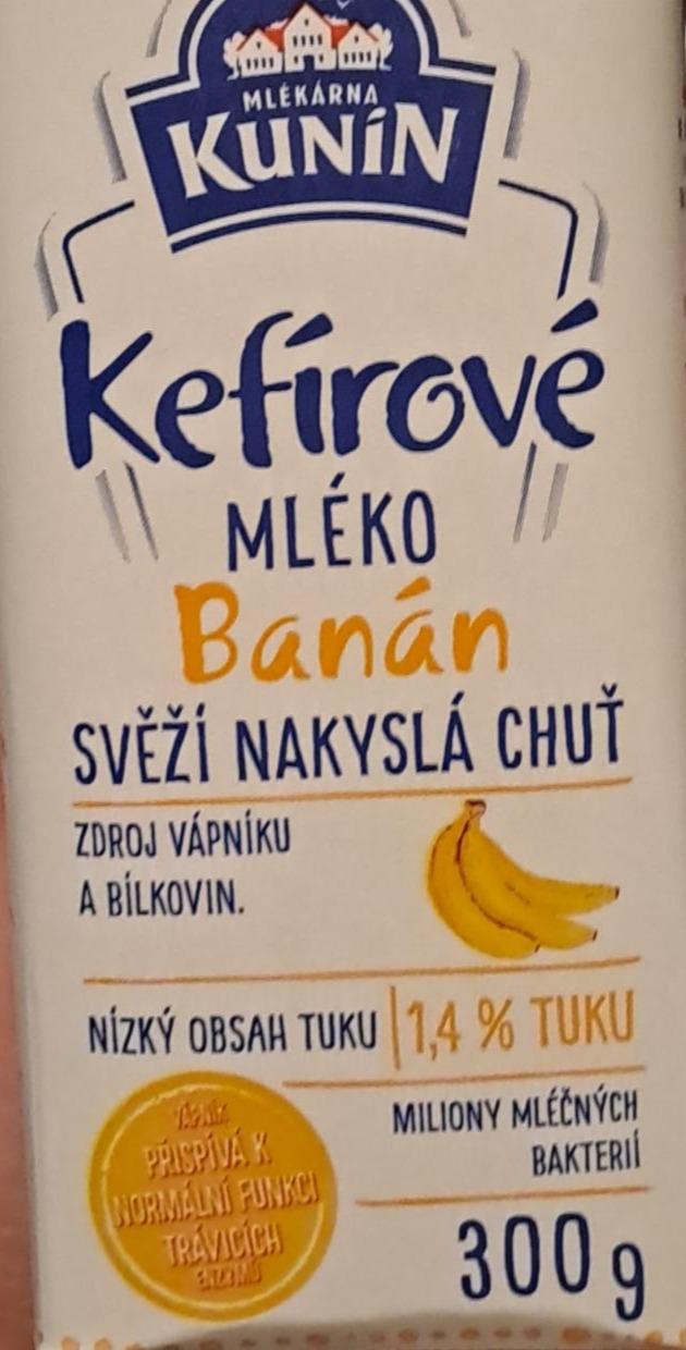 Фото - Kefírové mléko banan Mlekarna Kunin