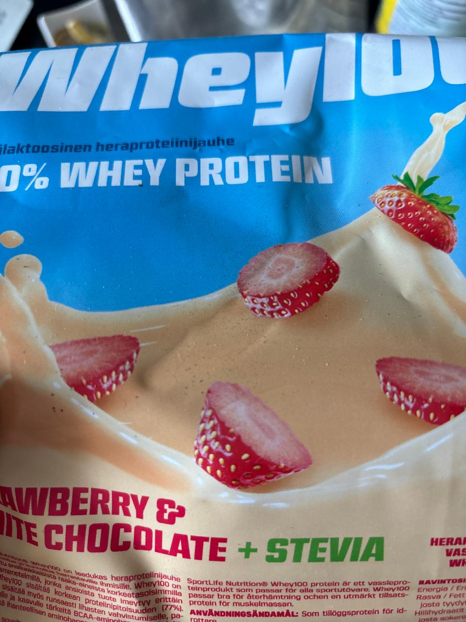 Фото - Whey 100 protein powder strawberry white chocolate+stevia SportLife Nutrition