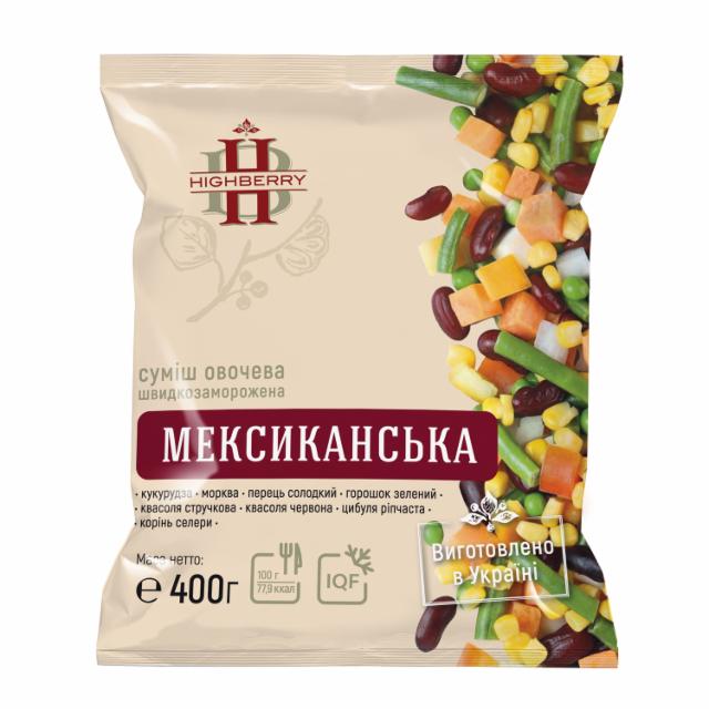 Фото - Смесь овощная быстрозамороженная Мексиканская Highberry