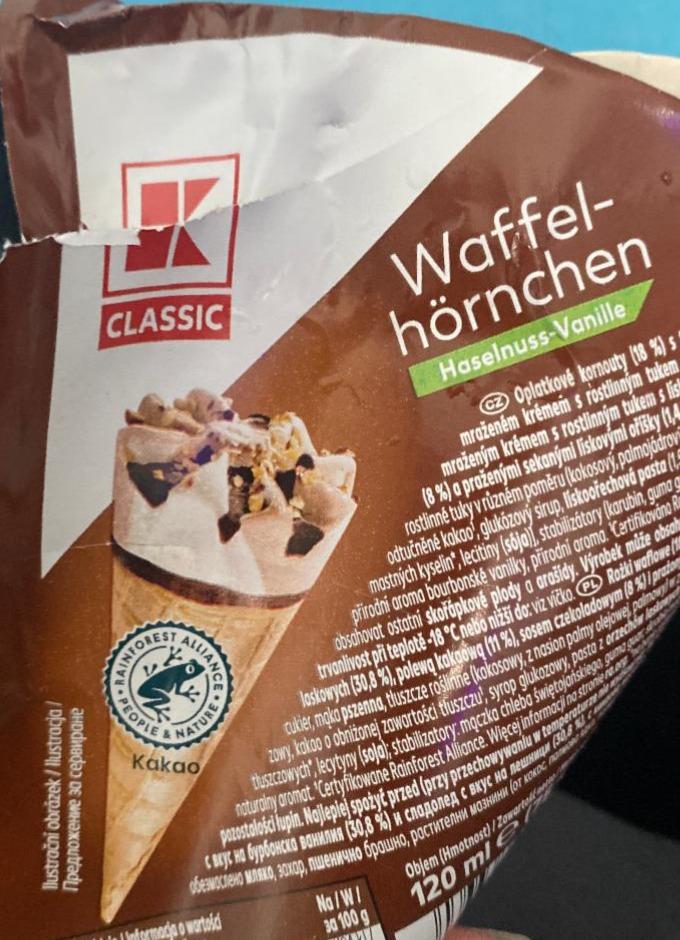 Фото - Waffel-hörnchen haselnuss-vanille K-Classic