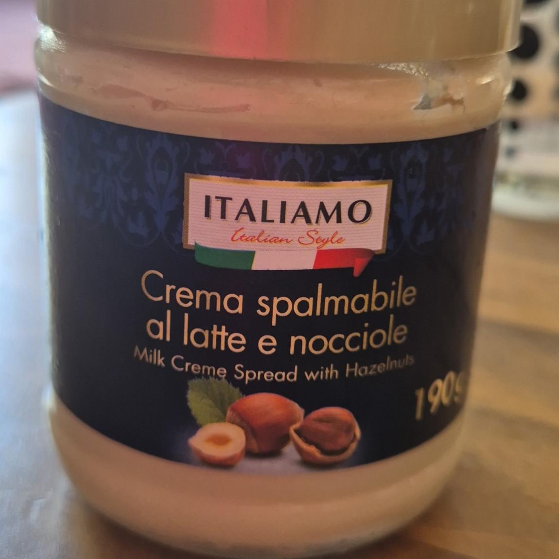 Фото - Crema spalmabile al latte e nocciole Italiamo