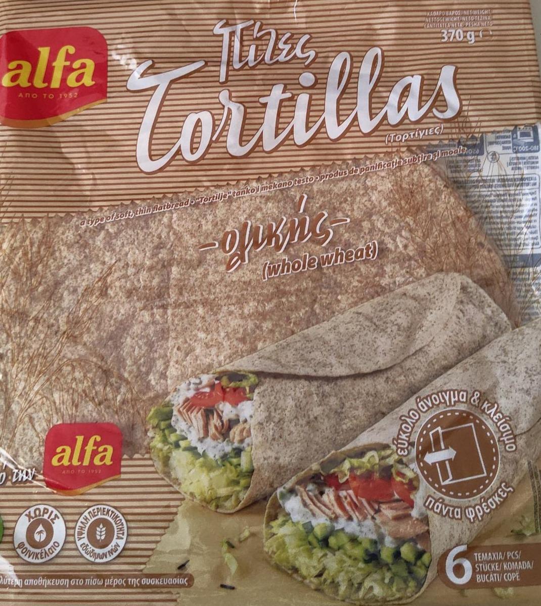 Фото - Tortillas whole wheat Alfa