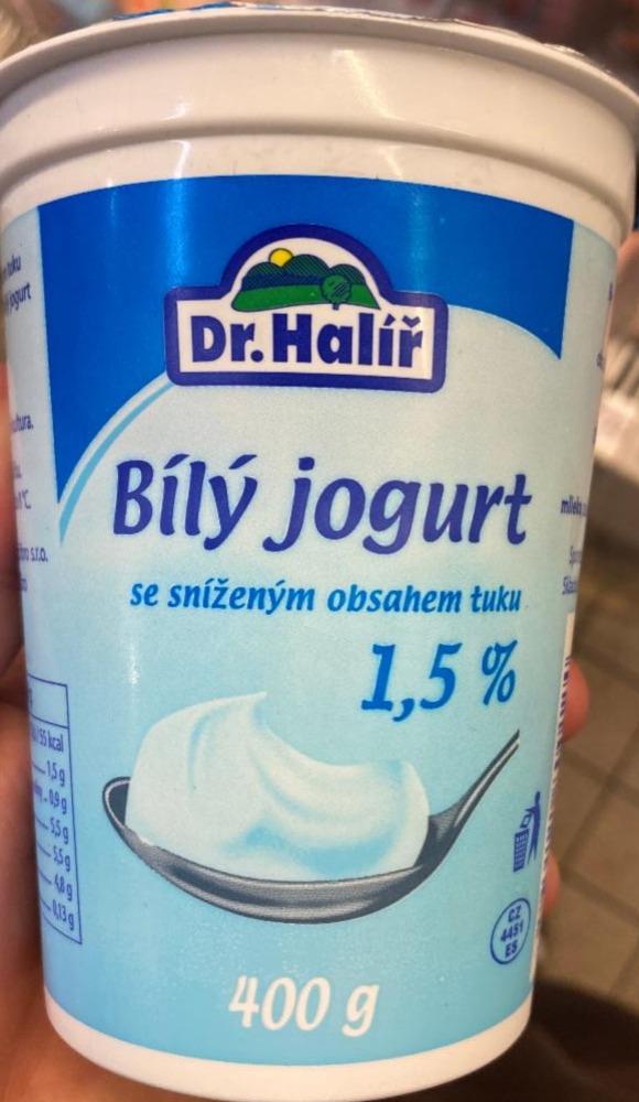 Фото - Bbílý jogurt se sníženým obsahem tuku 1.5% tuku Dr.Halíř