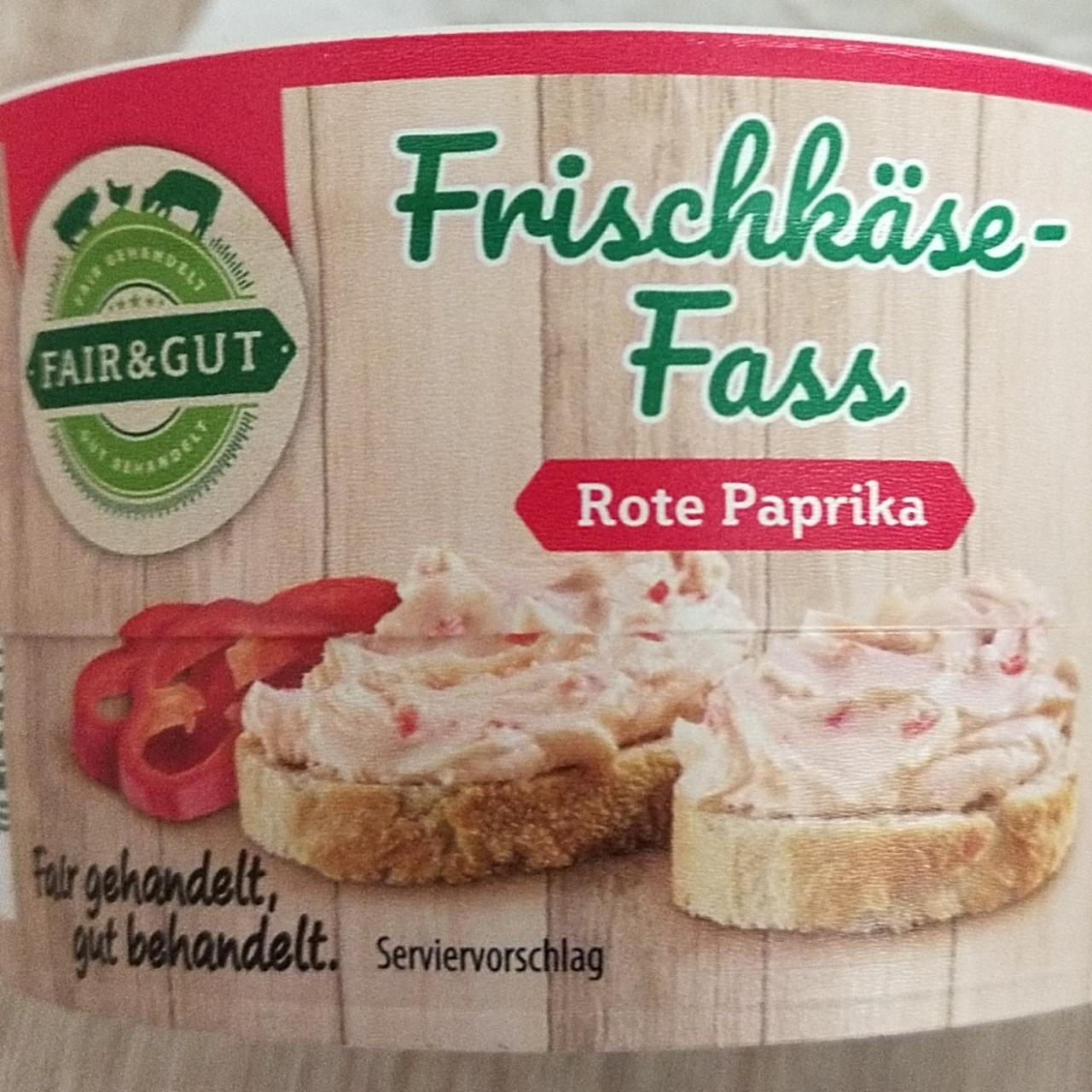 Фото - Frischkäse-Fass rote Paprika Fair & Gut