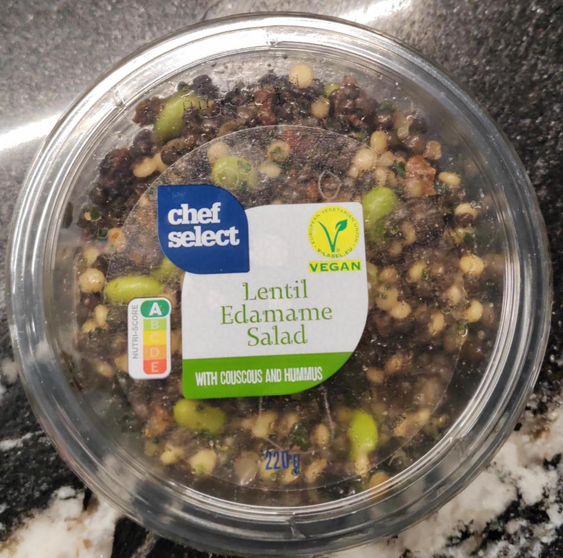 Фото - Lentil Edamame Salad with couscous and hummus Chef Select