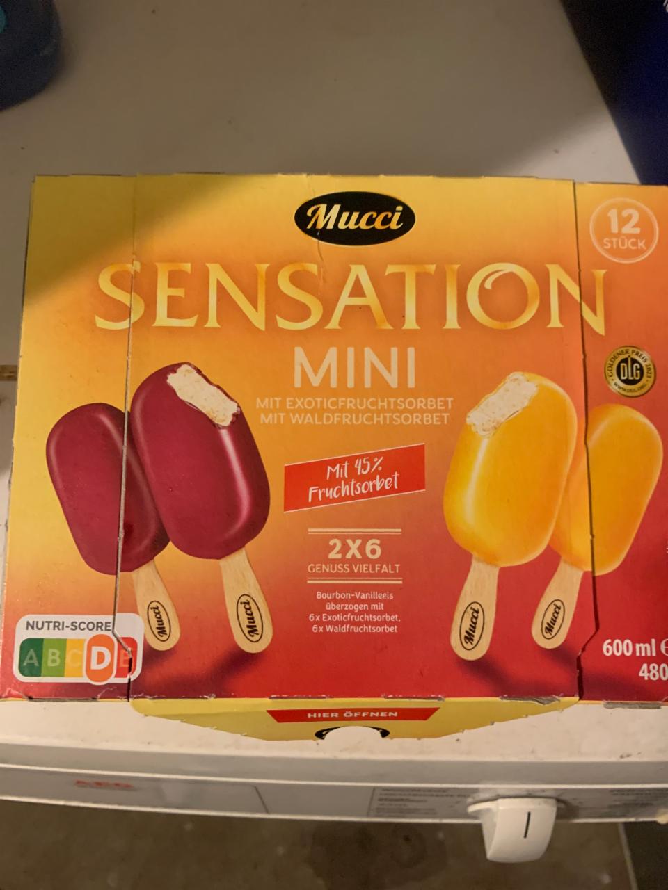 Фото - Eis Mini mit 45% Fruchtsober Sensation Mucci