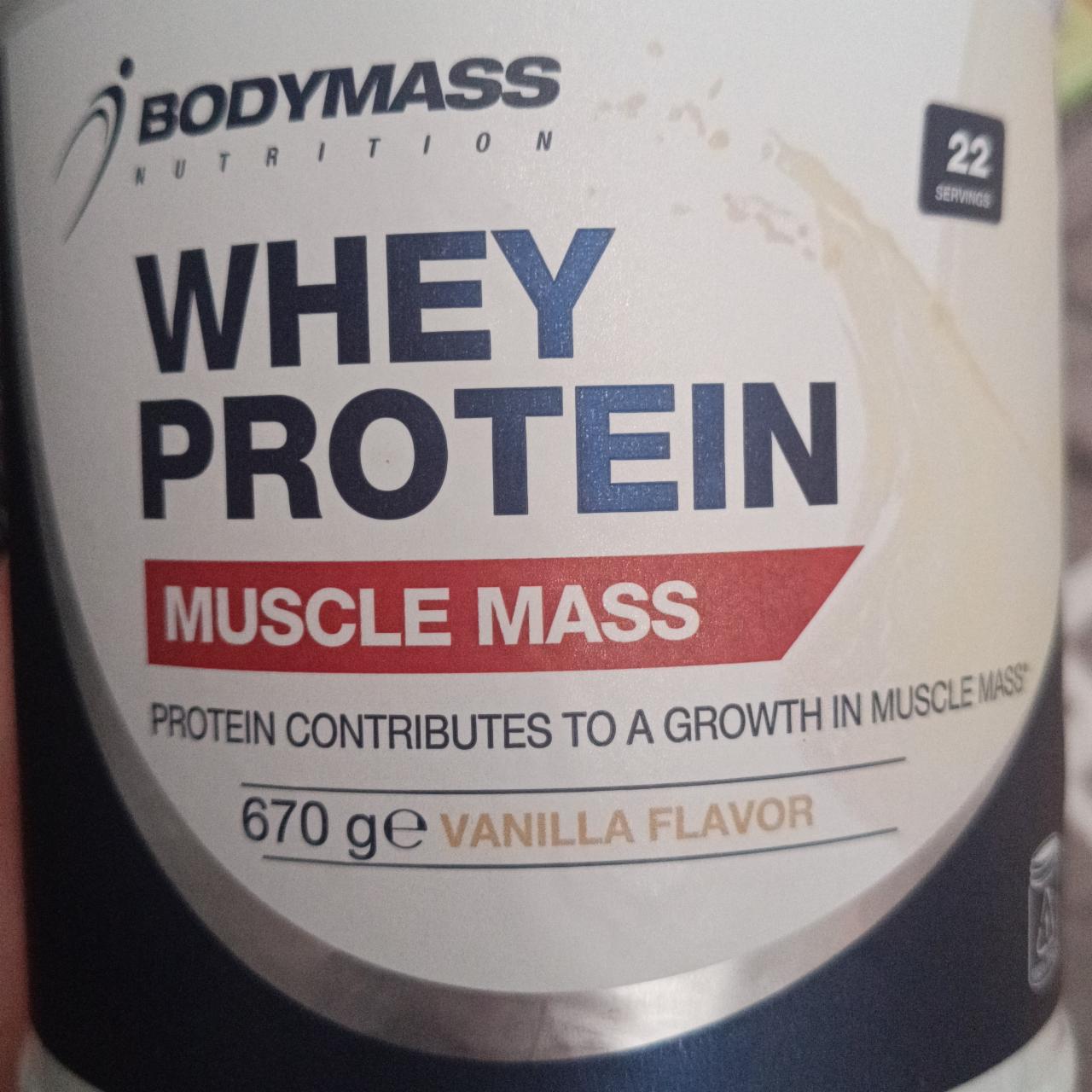 Фото - Whey protein muscle mass vanilla flavour Bodymass Nutrition