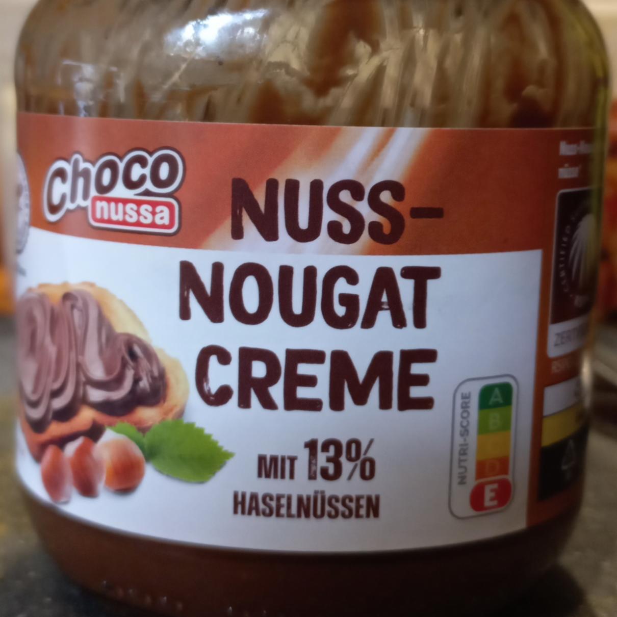 Фото - Nuss-nougat creme mit 13% haselnussen Choco Nussa