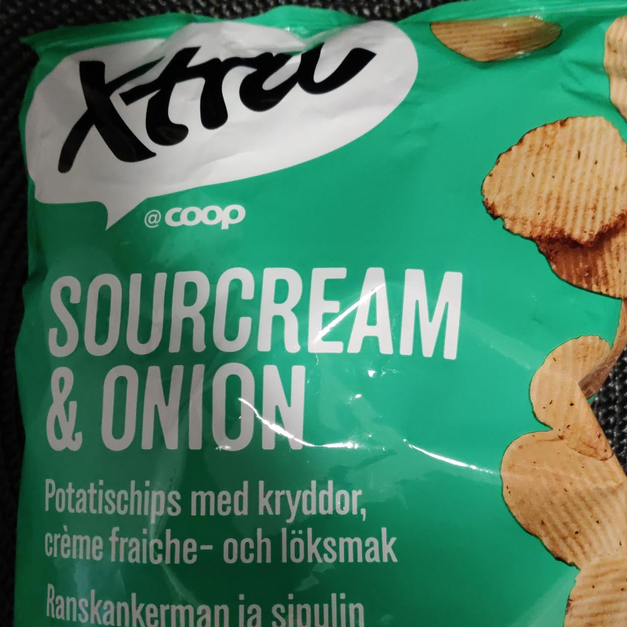 Фото - Potatischips sourcream&onion Xtra Coop