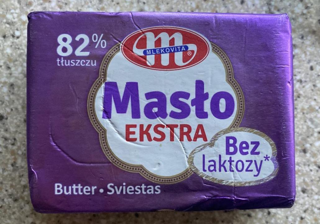 Фото - масло Extra Polish Butter without Lactose 82% Mlekovita Млековита